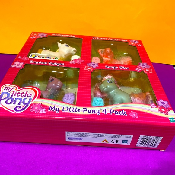 MY LITTLE PONY G3 NWT VINTAGE 2004 TOYS R US EXCLUSIVE COLLECTABLE  PONY 4-PACK - Picture 14 of 16